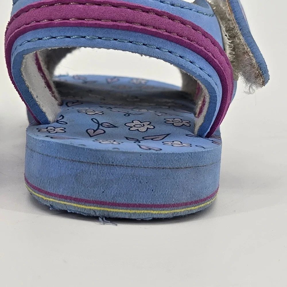 Disney Winnie the Pooh Sandals Toddler Vintage Size S 3 4 Purple Blue 90's Kid